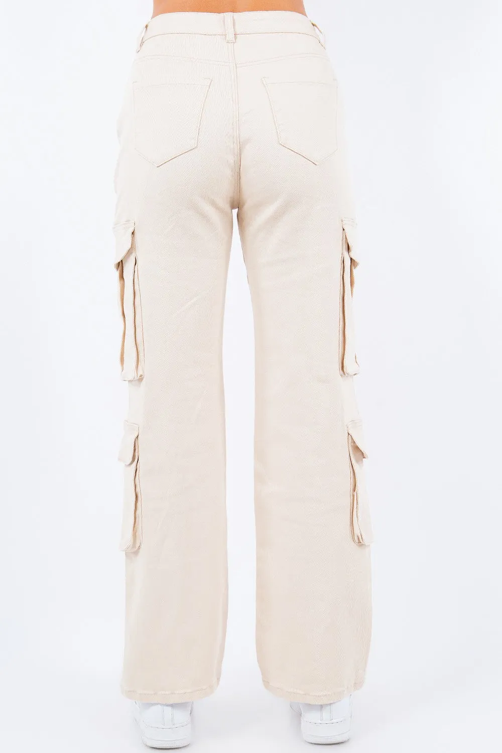 High Waist Multi Pockets Cargo Pants