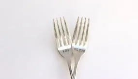 I Do, Me Too Wedding Forks