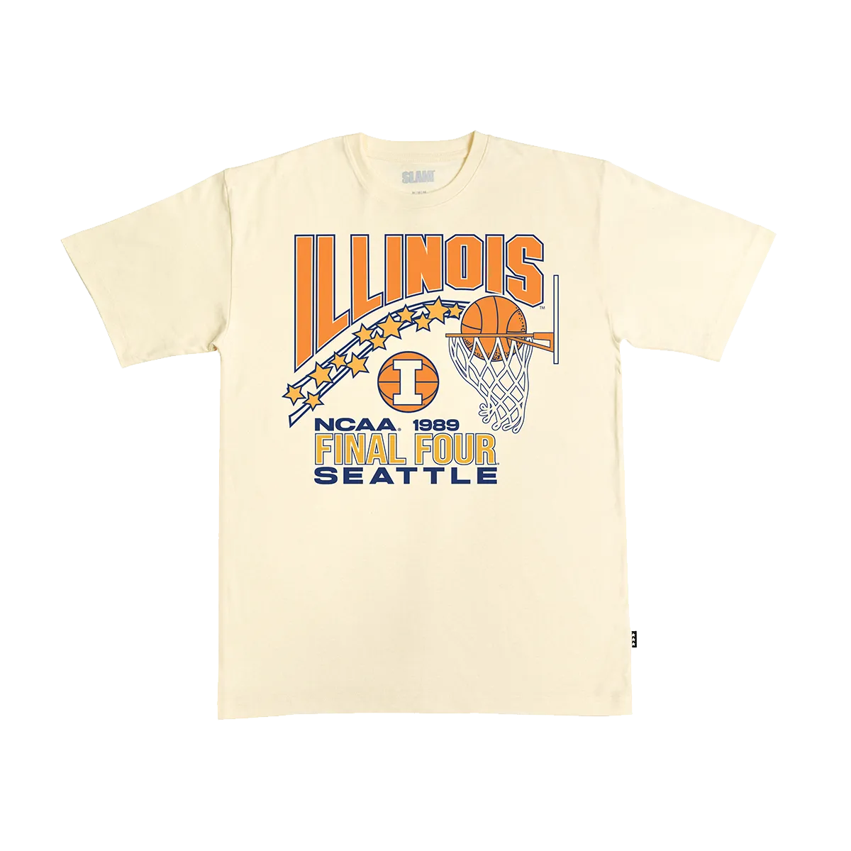 Illinois Flyin' Illini '89 Heavy Tee - Cream