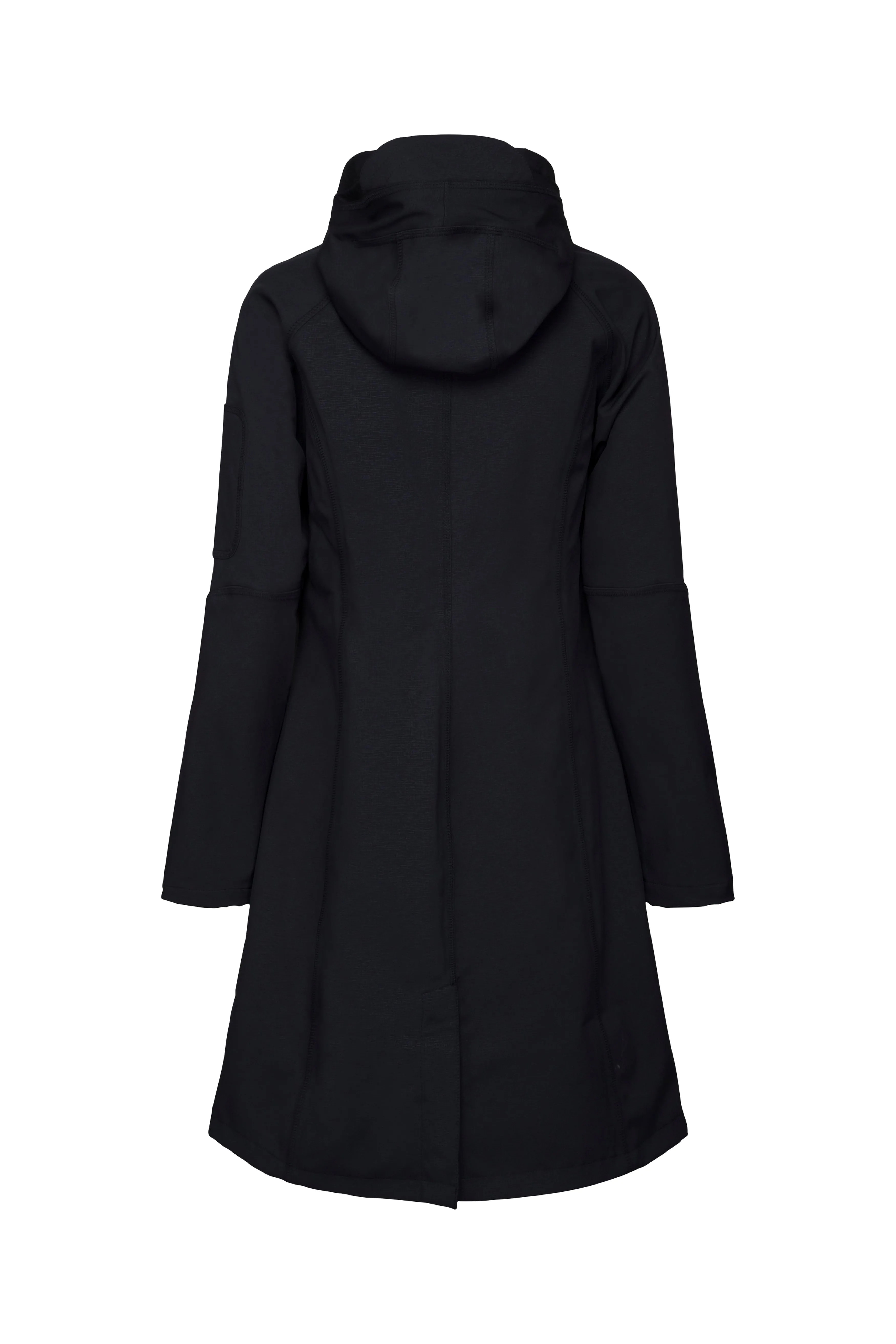 Ilse Jacobsen Long Black Raincoat 37L