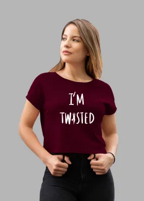 I’M Twisted Women Crop Top