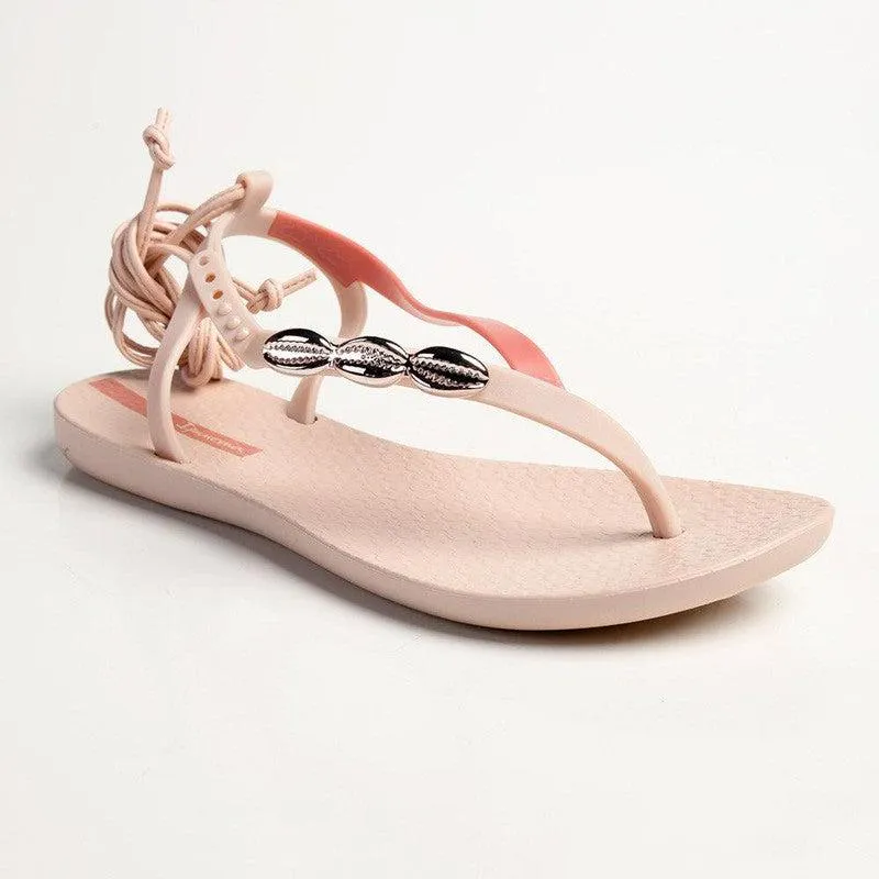 Ipanema Ankle Wrap Thong Sandals - Rose Pink