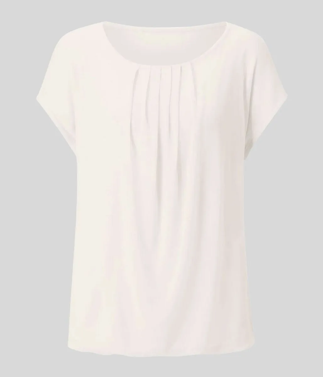 Ivory Chiffon Layer Top