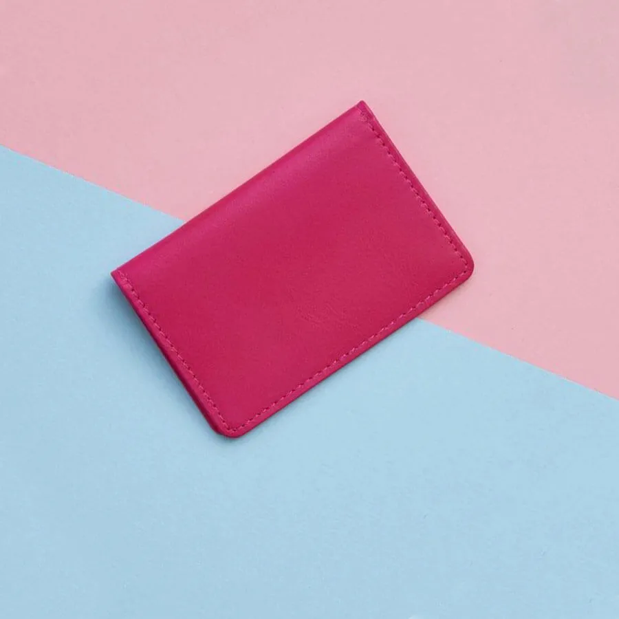 Leather Travel Card Holder - Worlds Your Oyster