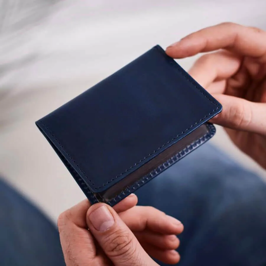 Leather Travel Card Holder - Worlds Your Oyster