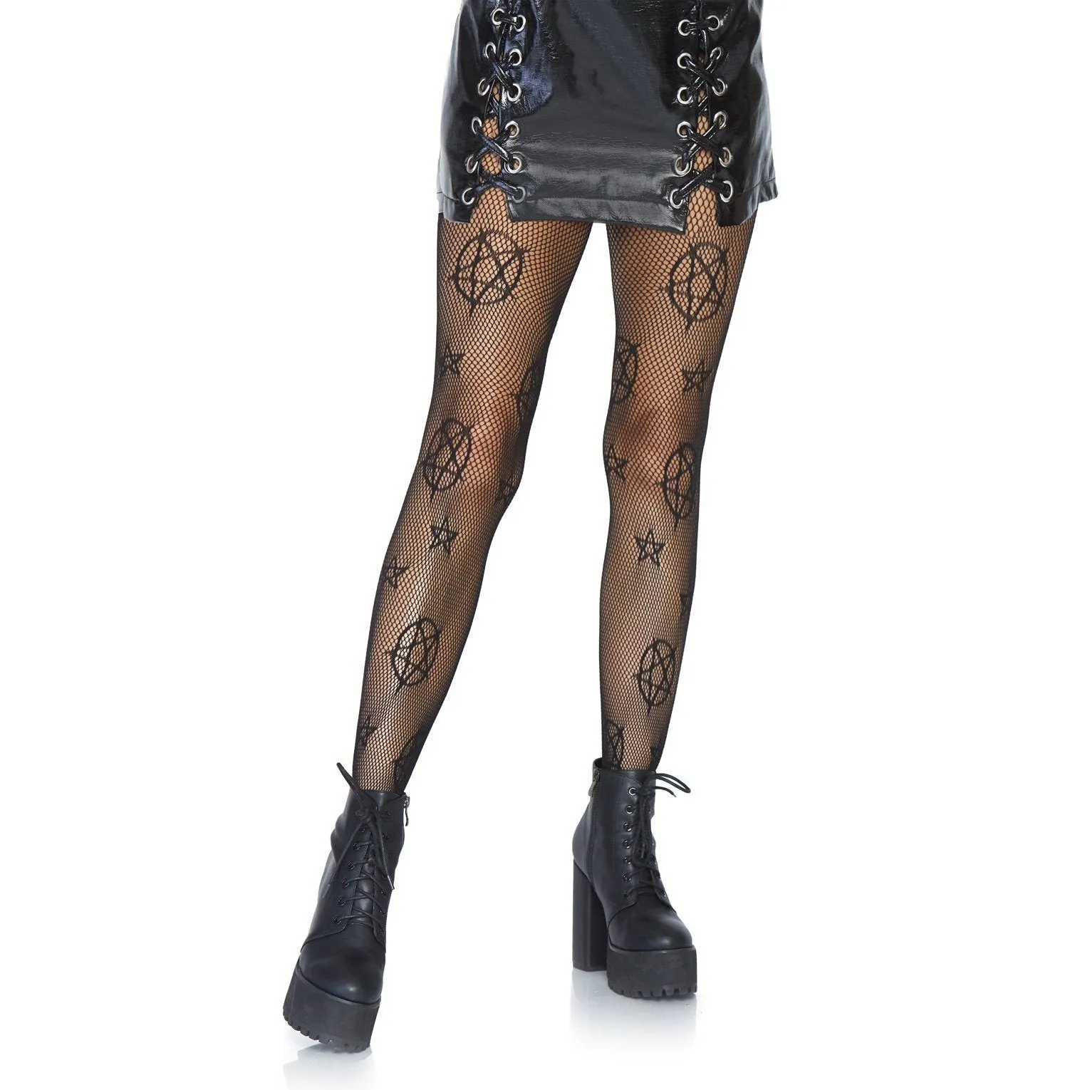 Leg Avenue | Witchy Occult Pentagram Fishnet Stockings