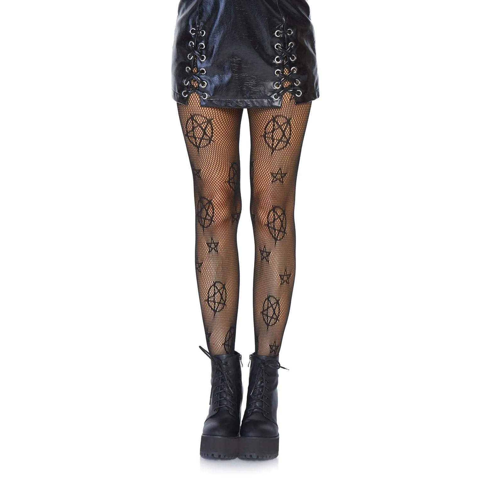 Leg Avenue | Witchy Occult Pentagram Fishnet Stockings