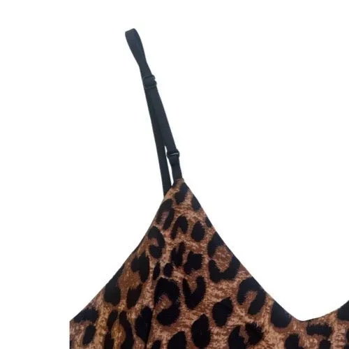 Leopard Print Satin Camisole