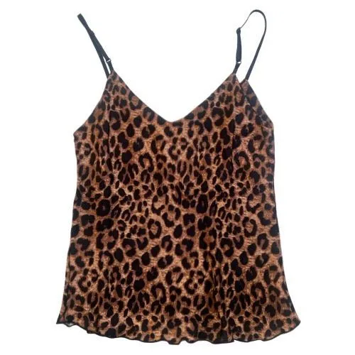 Leopard Print Satin Camisole