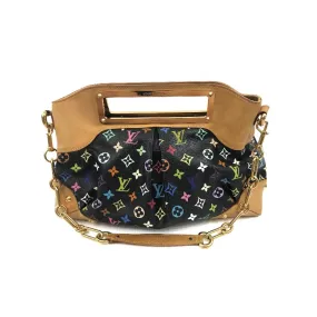 Louis Vuitton Judy GM Monogram Bag Multicolored Black Large