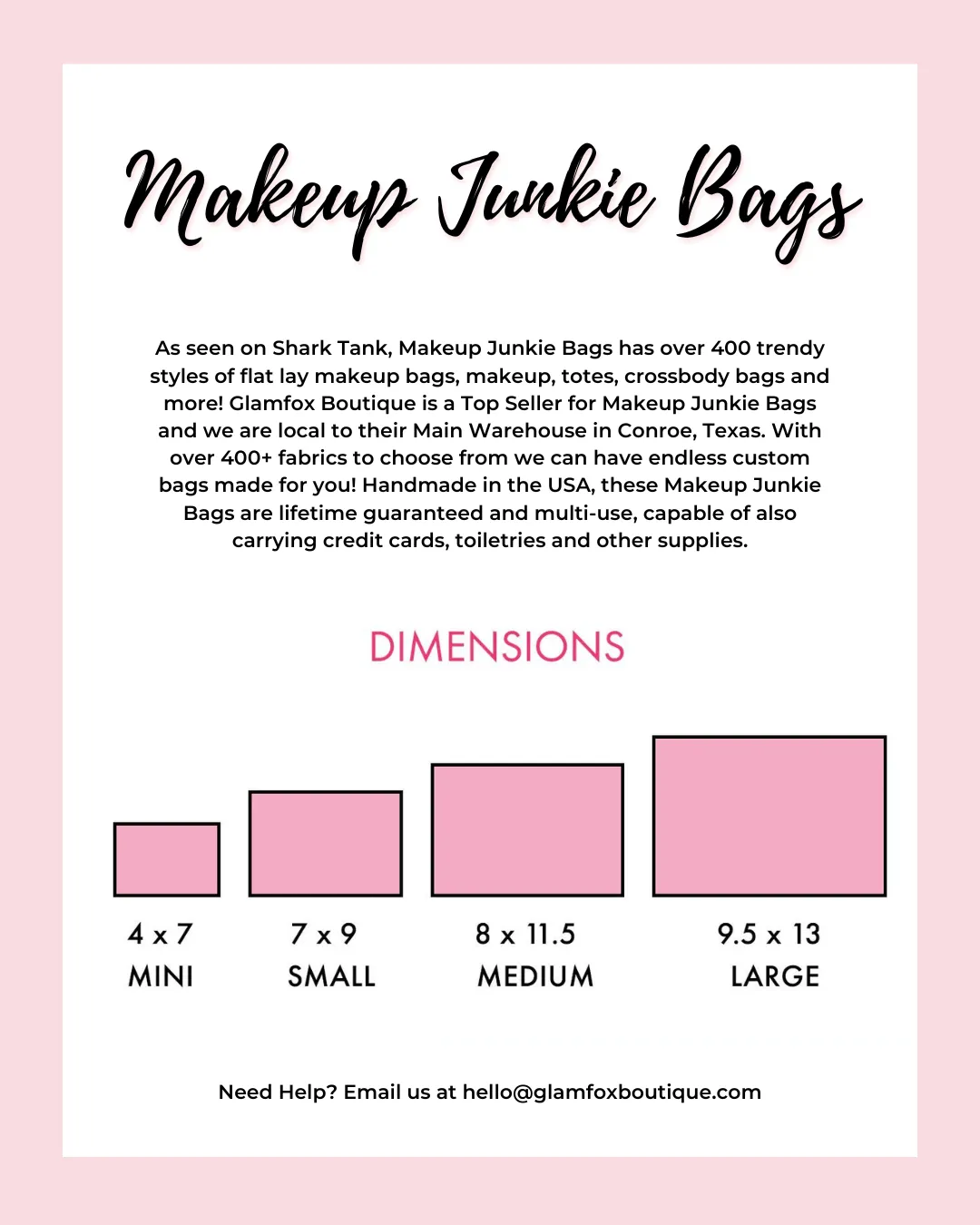 Makeup Junkie Bags - Holographic Pink [Pre-Order]