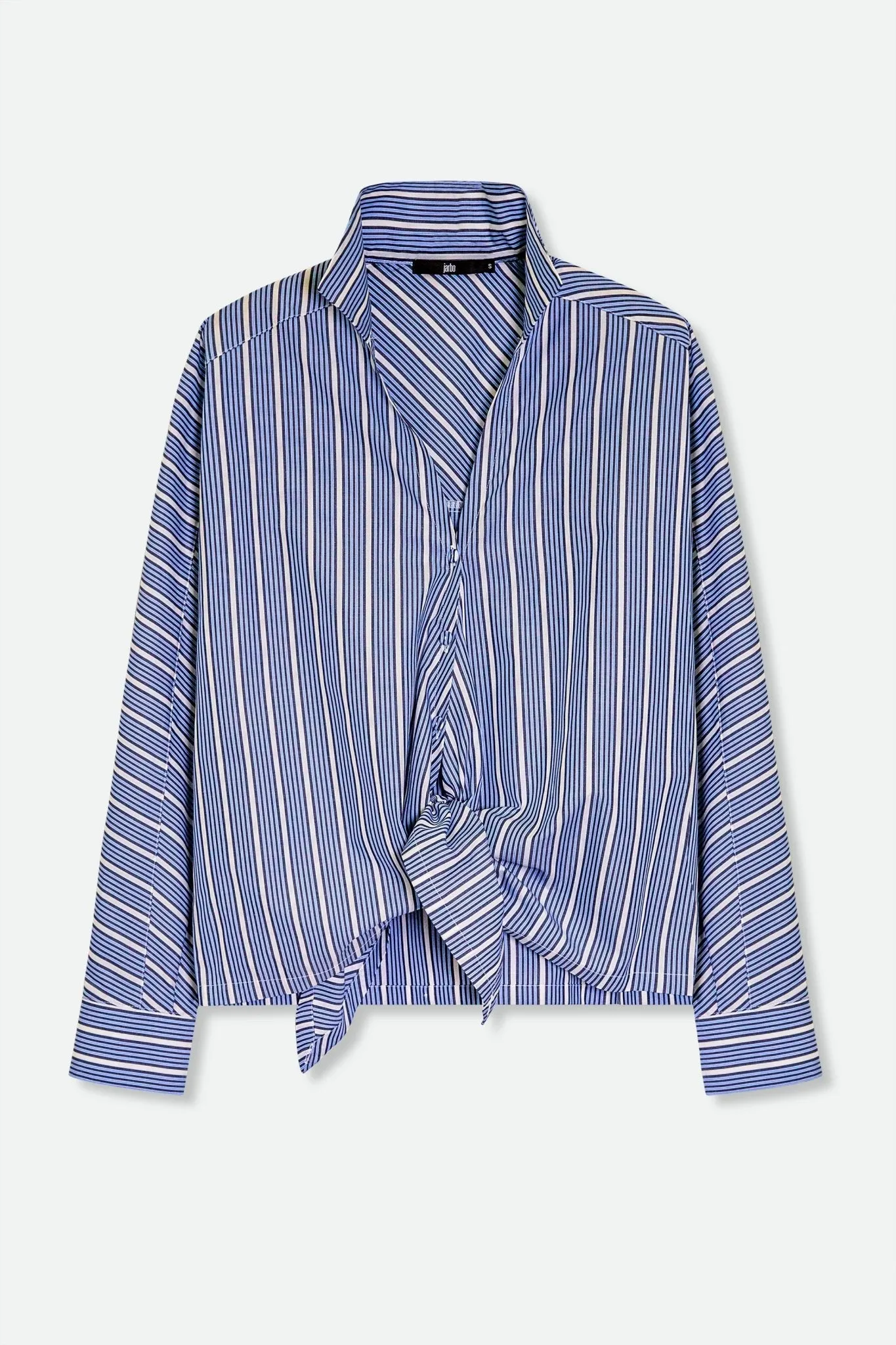 MARIE SHIRT IN 100% PREMIUM ITALIAN COTTON BLUE STRIPES