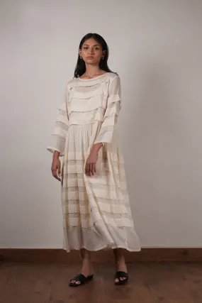 Mati Pleated Dress-Oatmeal