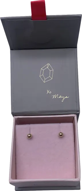 Maya Brenner Metallic Gold Stud Earrings One Size