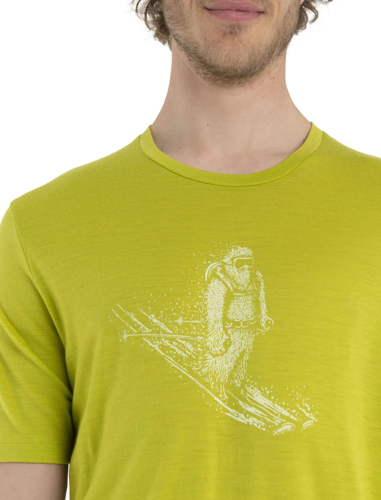 Mens Tech Lite II SS Tee Skiing Yeti