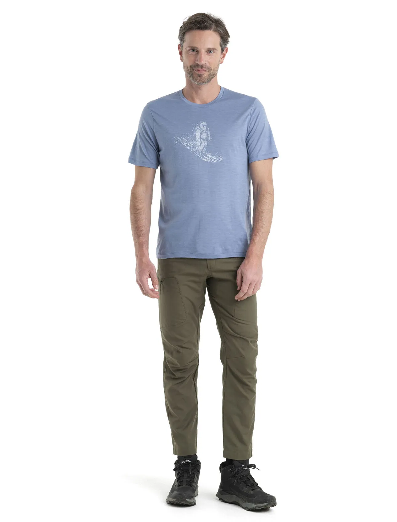 Mens Tech Lite II SS Tee Skiing Yeti