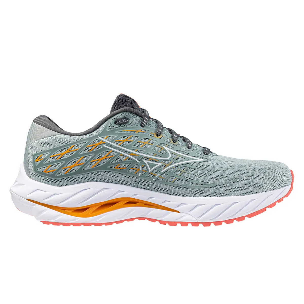 Mizuno Wave Inspire 20 Womens | Gray Mist/white/dubarry