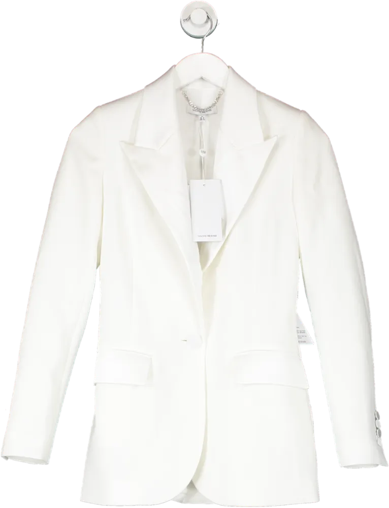 Nadine Merabi White Natasha Blazer UK XS