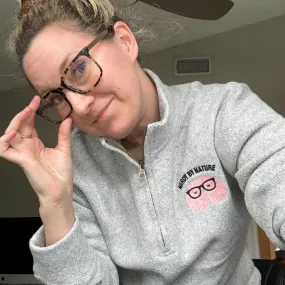 Nerdy by Nature Embroidered Quarter-Zip