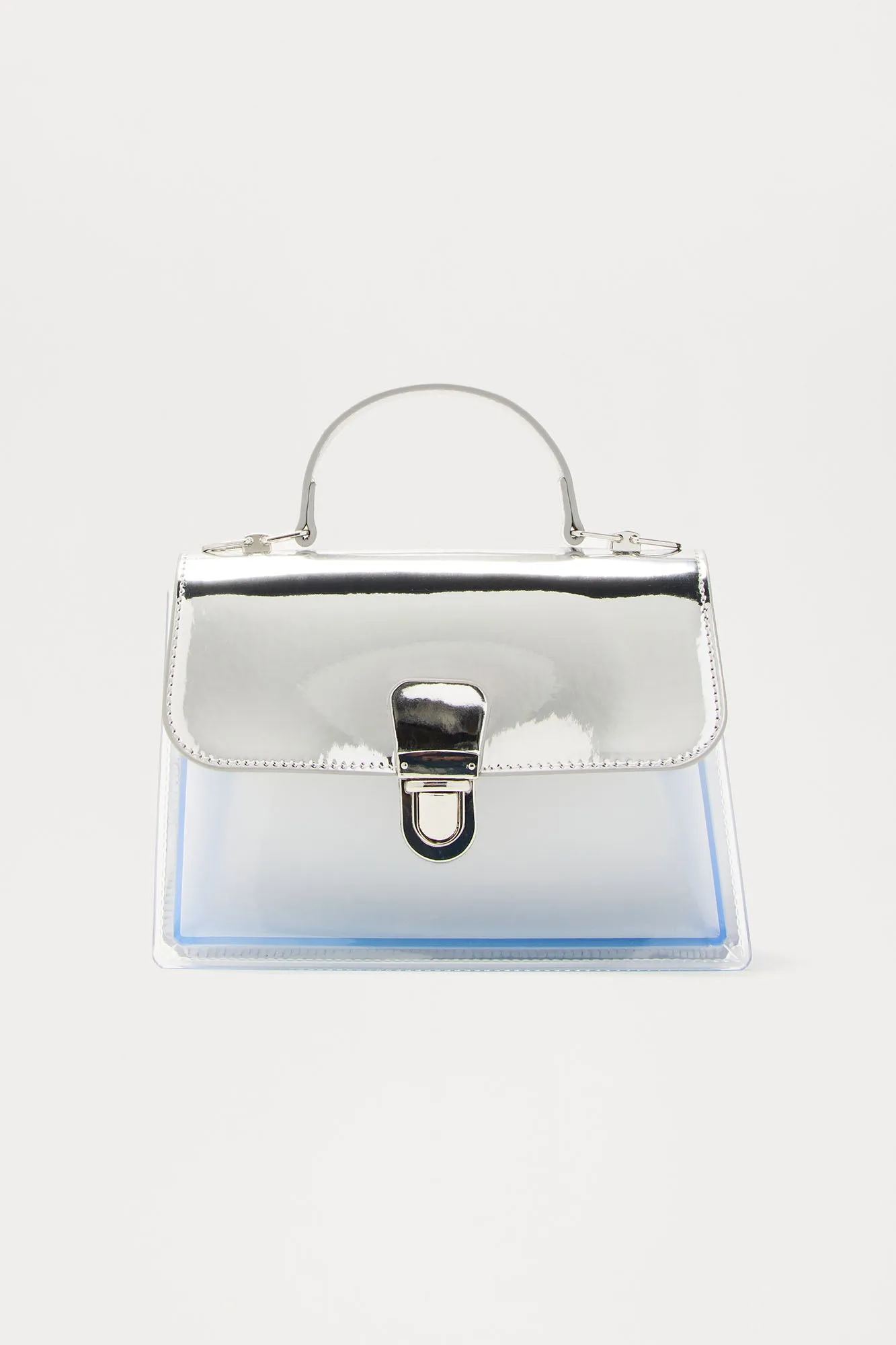 Office Edge Handbag - Clear/Silver