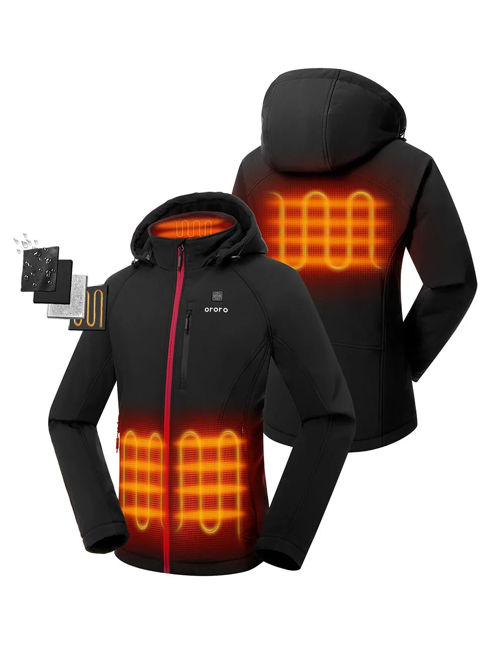 (Open-box) Women's Heated Jacket - 4 Heating Zones (Battery Set Not Included)