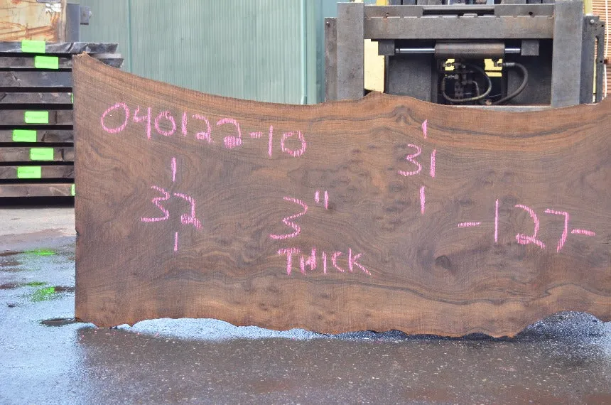 Oregon Black Walnut Slab 040122-10