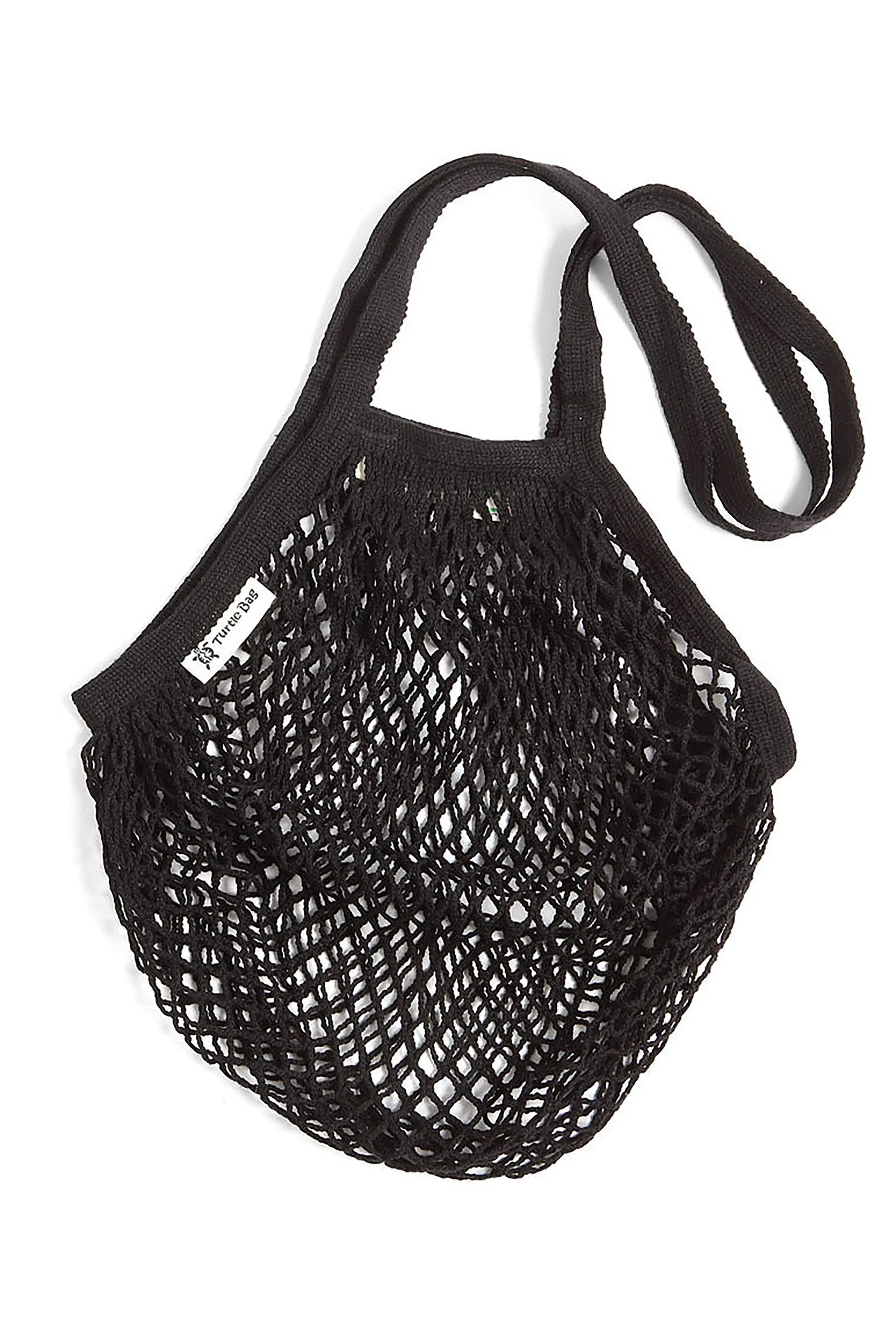 organic cotton net bag black <br> by Turtle Bags