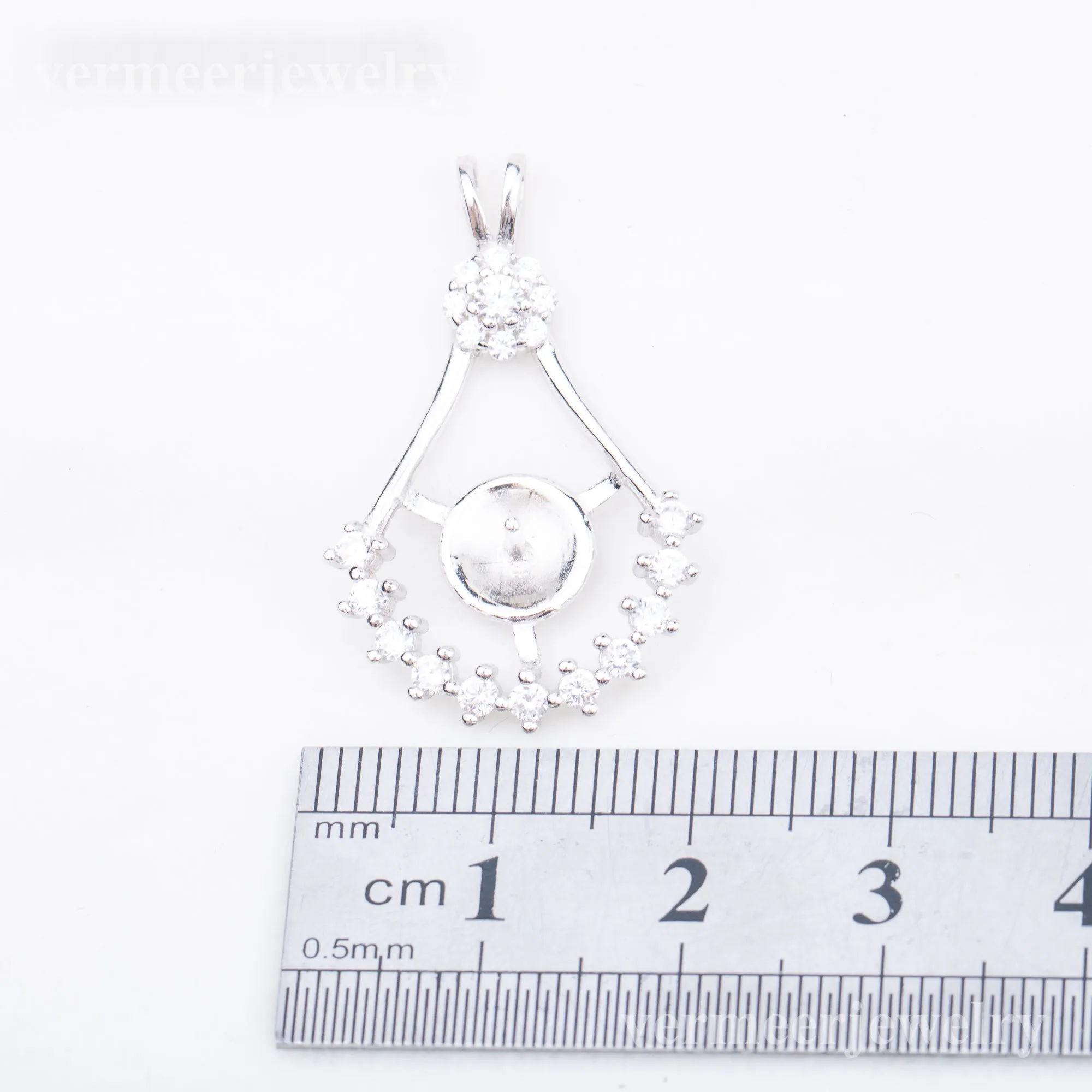 P010908 DIY 7-9mm Natural Freshwater pearl pendant accessory 925 sterling silver engagement jewelry necklace for women