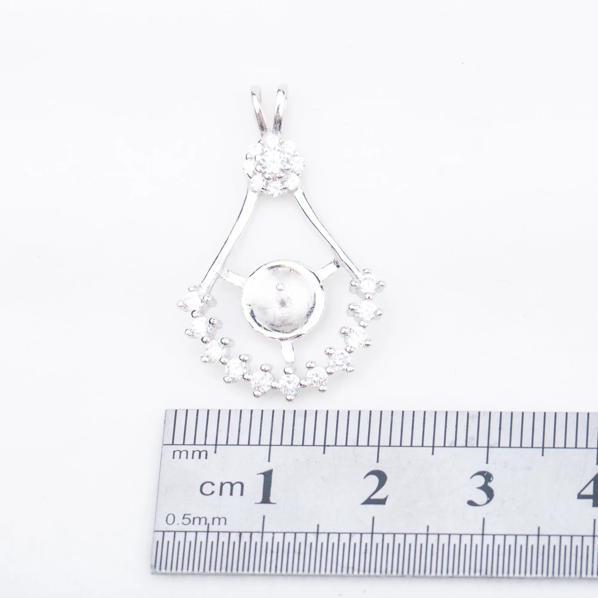 P010908 DIY 7-9mm Natural Freshwater pearl pendant accessory 925 sterling silver engagement jewelry necklace for women