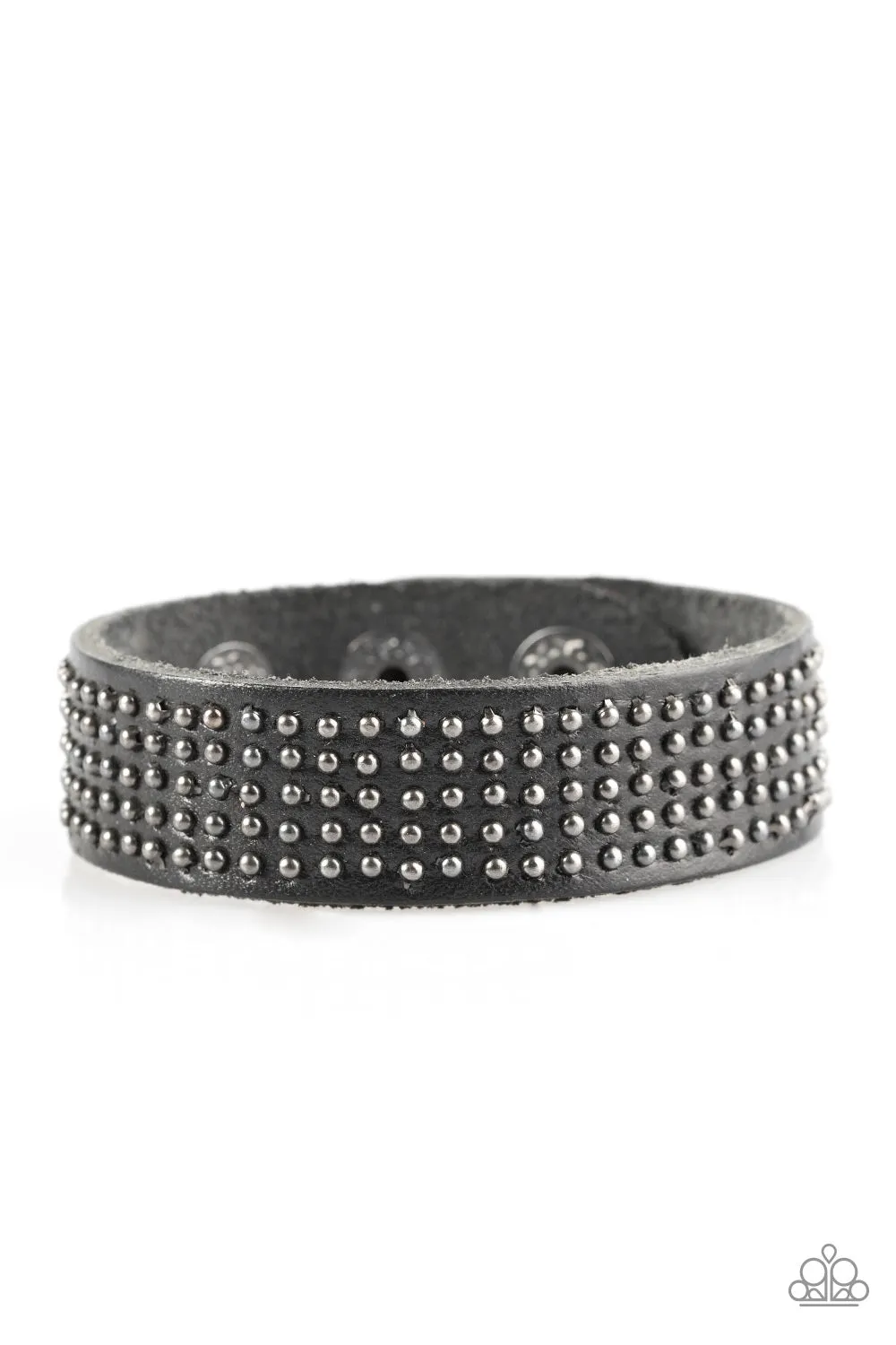 Paparazzi Accessories  - Road Pilot #B325 Case 6 - Black Urban Bracelet