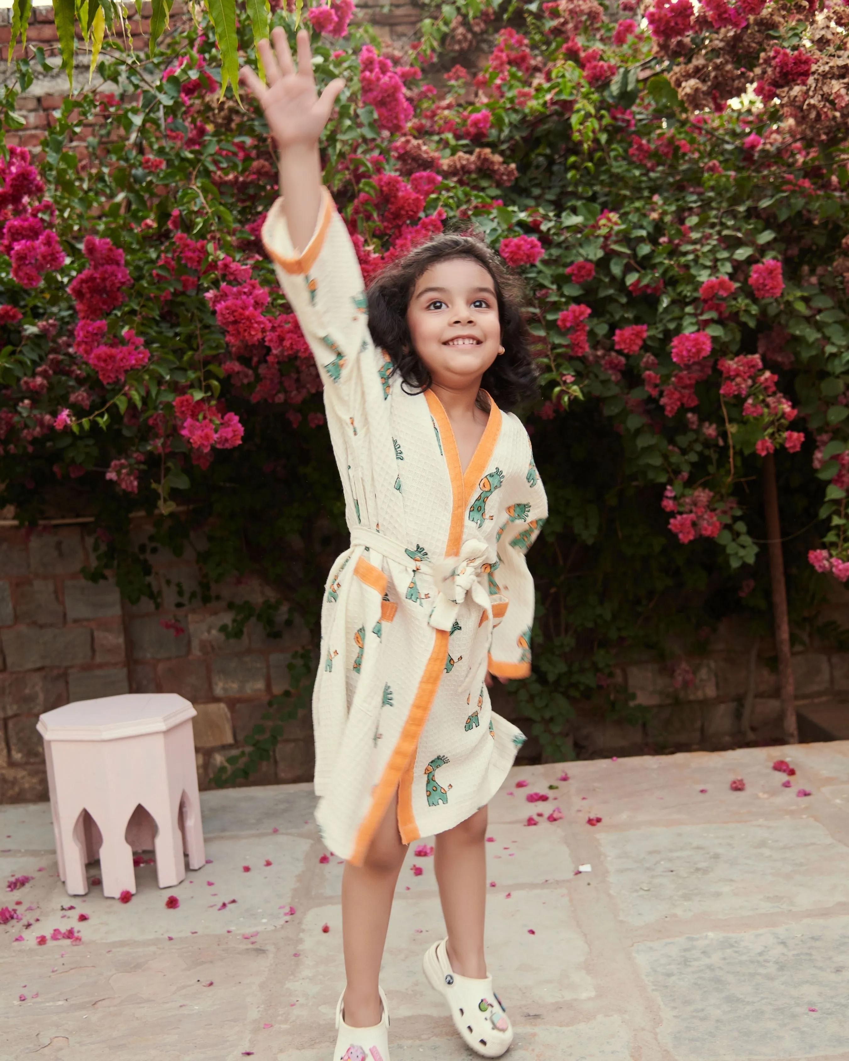 Peachy Cotton Bathrobe