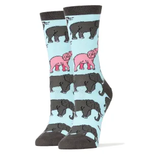 Pink Elephant Socks