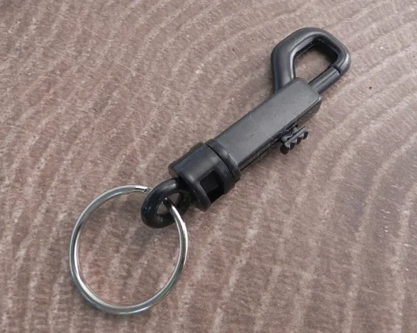 Plastic Small Snap Hook with Split Ring