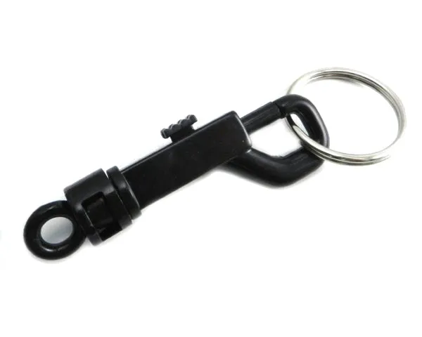 Plastic Small Snap Hook with Split Ring