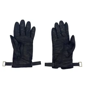 PRADA Ladies Leather Gloves - Black