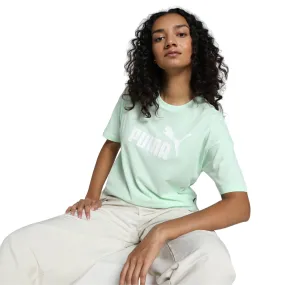 Puma women's short sleeve t-shirt ESS Cropped Logo 586866 88 mint green