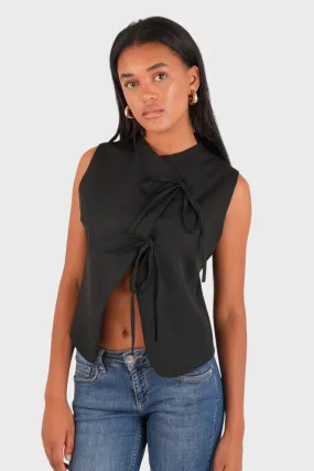 "Elle" top black