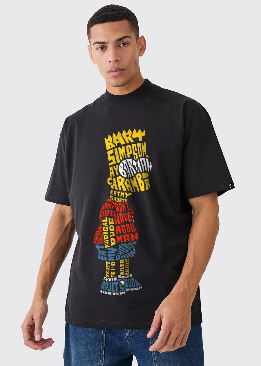 Radical Dude Men Oversized T-Shirt - Black