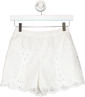 River Island White Girls Lace Shorts 11-12 Years 11 Years