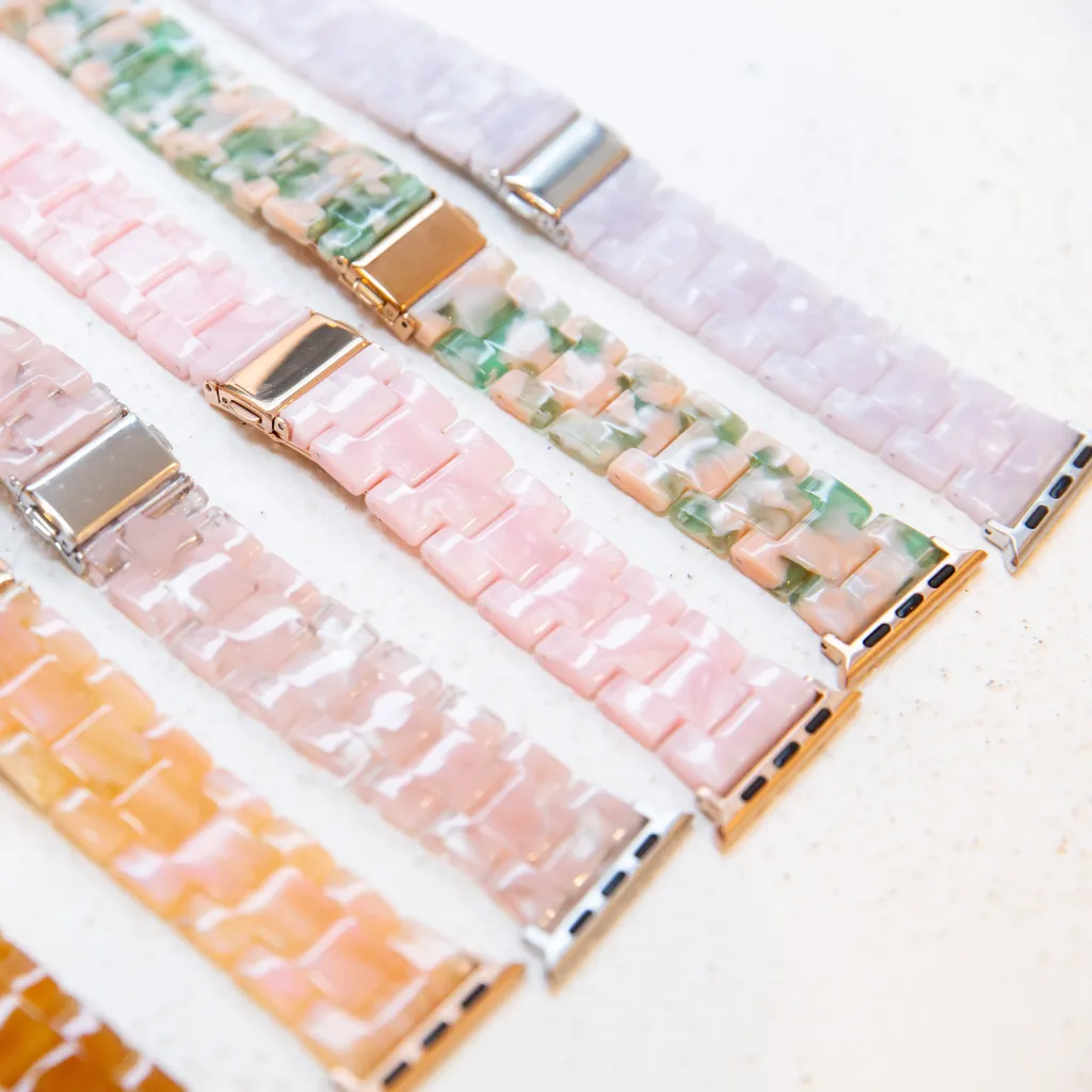 Rosetta Resin Watch Strap - Pink - 42mm/44mm