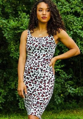 ~Safari Print Midi Dress