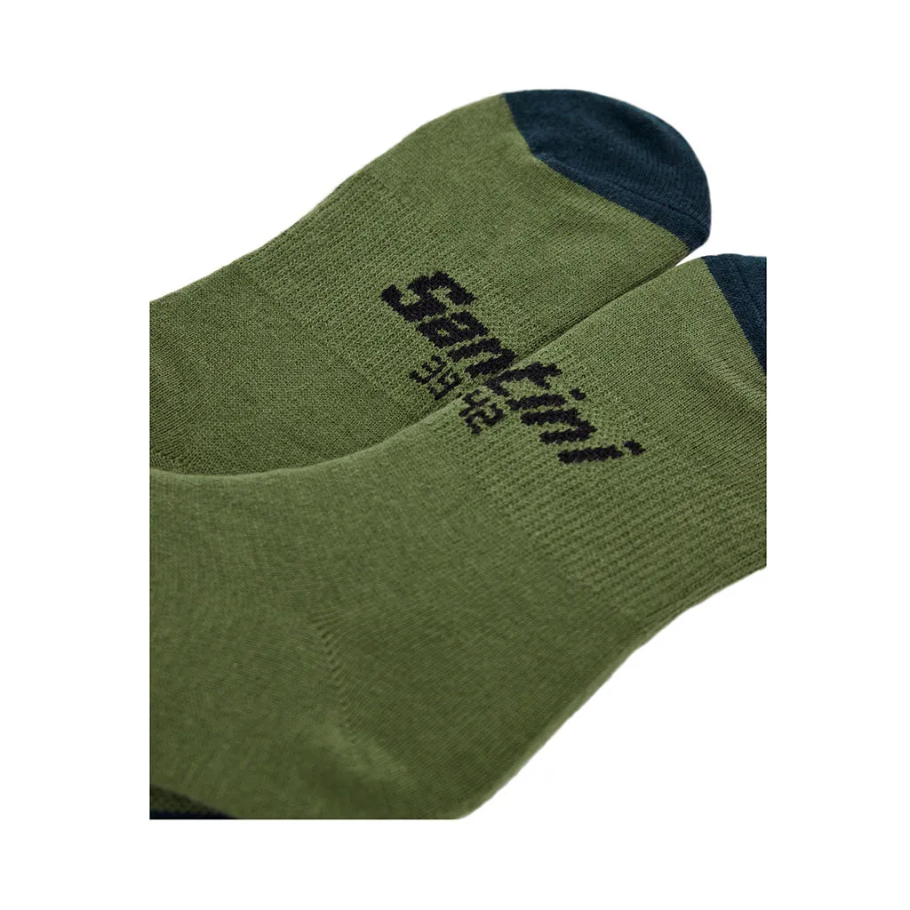 Santini Riga Socks - Military Green