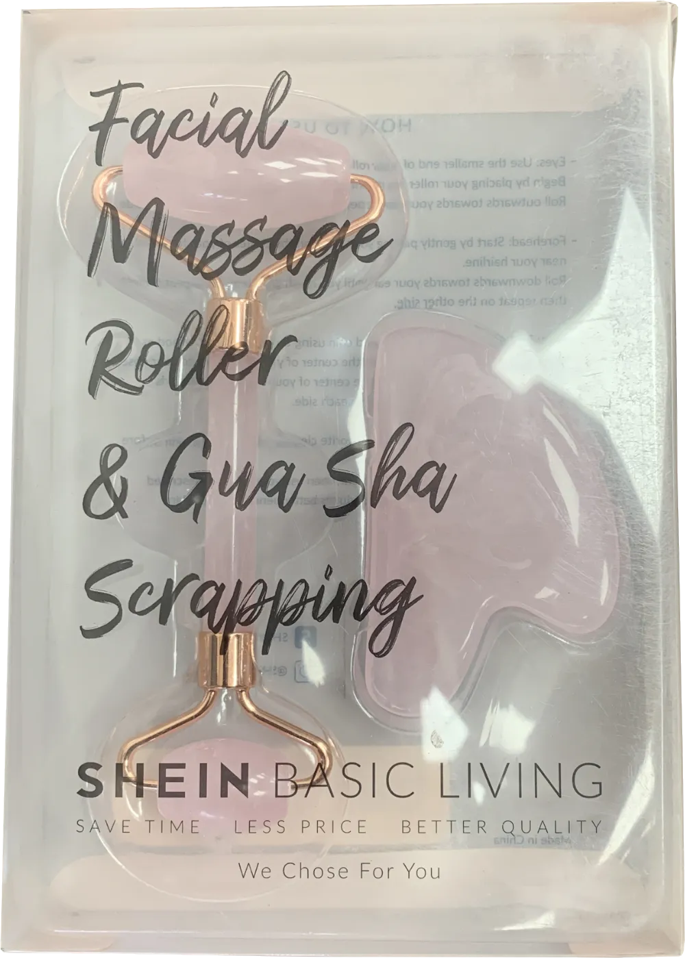 SHEIN Facial Massage Roller, Gua Sha one size