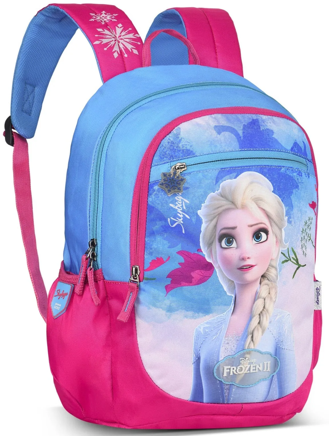 Skybags Elsa Champ Backpack (Blue And Pink)