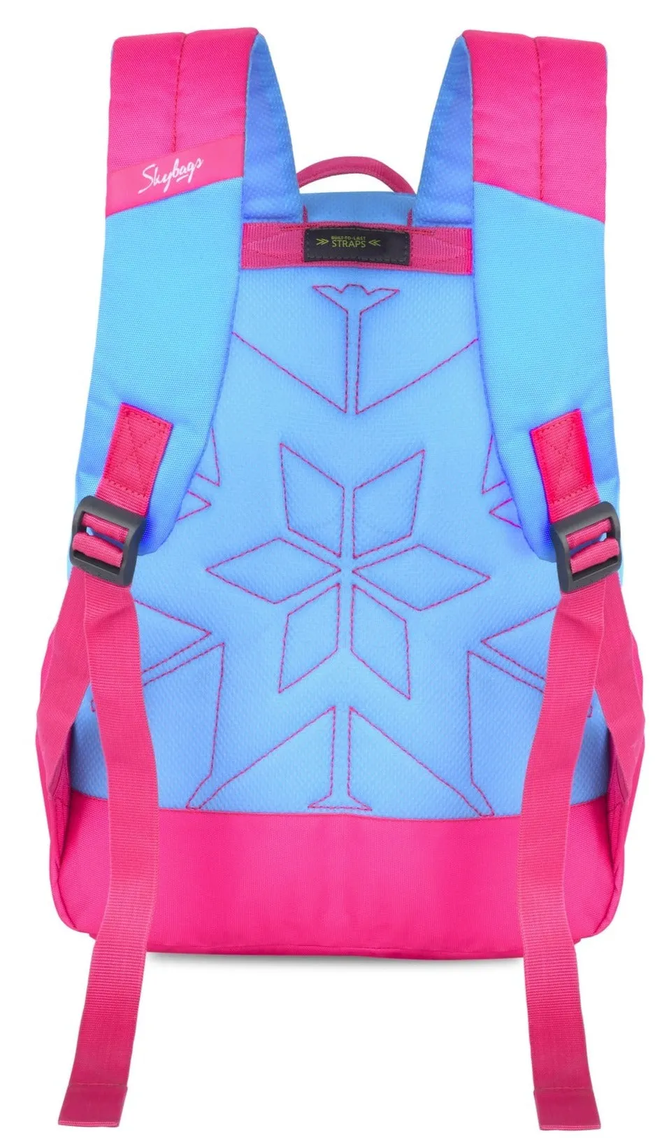 Skybags Elsa Champ Backpack (Blue And Pink)