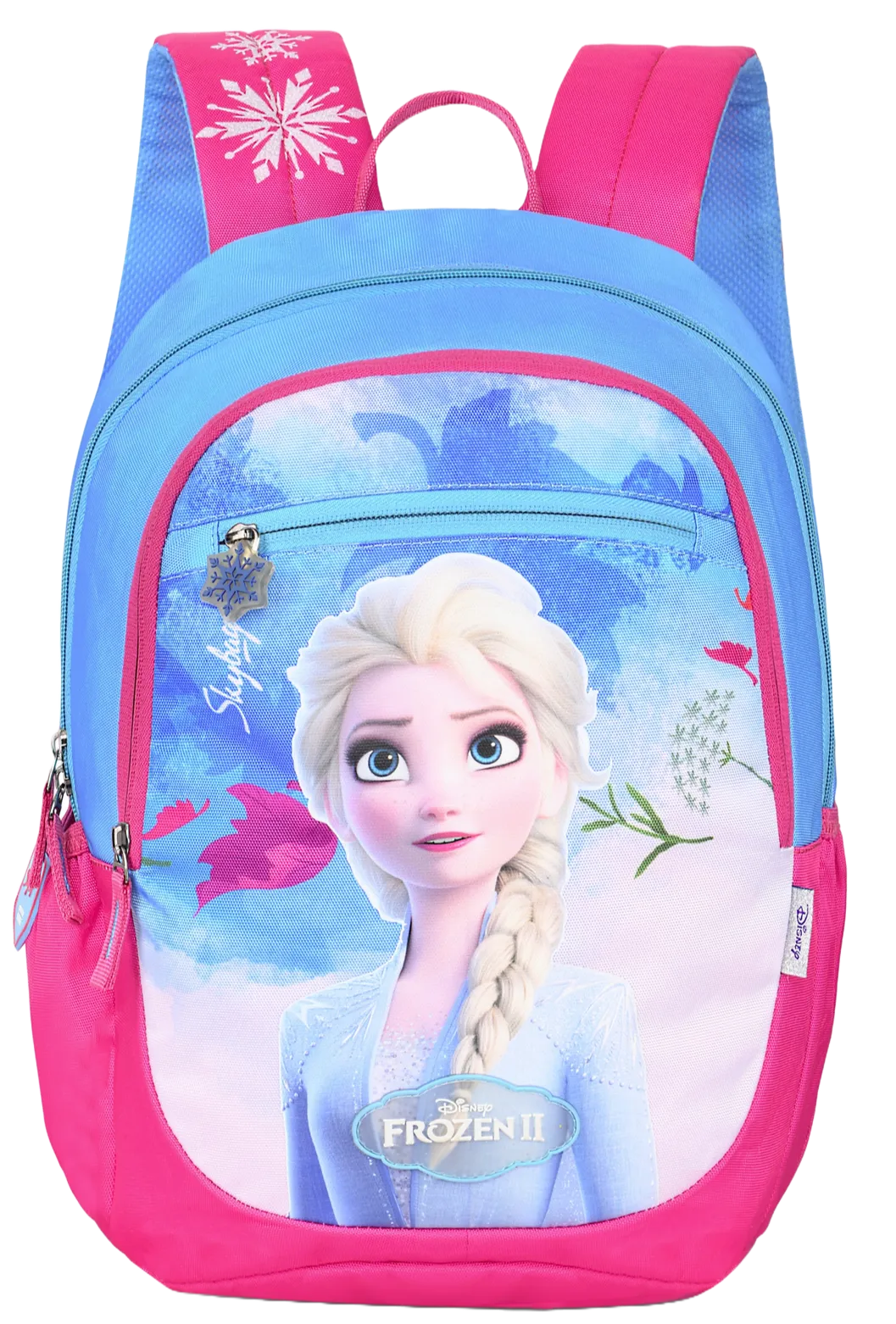 Skybags Elsa Champ Backpack (Blue And Pink)