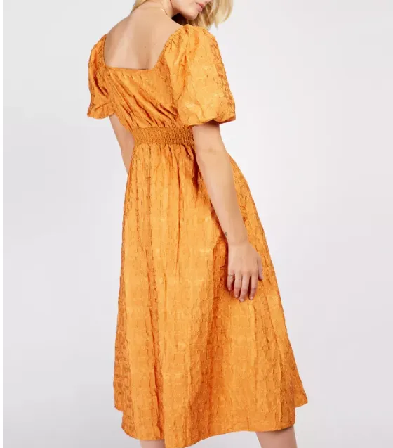 Somerset by Alice Temperley Orange Temperley Desert Jacquard Dress BNWT UK 16