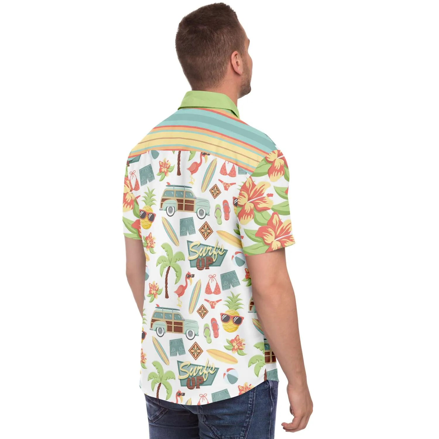 Surf's Up Kowabunga S/S Button Down Shirt