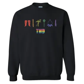 The Walking Dead Pride Icons Fleece Crewneck Sweatshirt