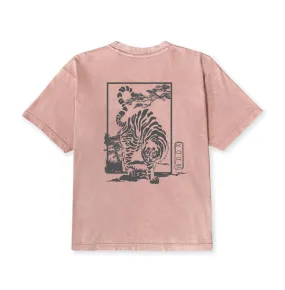 TIGER & MAGPIE TEE (WASHED PINK)